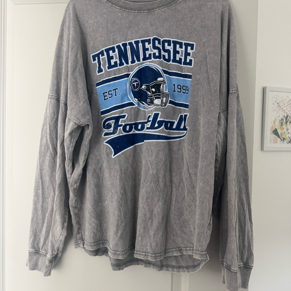 Gray Tennessee Football Long Sleeve Tee